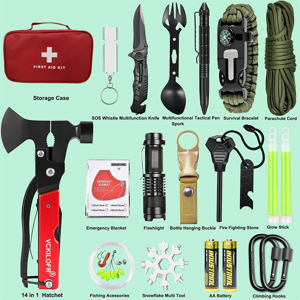 32 In 1 Emergency Survival Equipment Kit Camping SOS Tool
