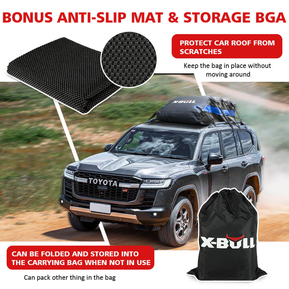 X-BULL Waterproof Car Roof Top Rack Carrier ravel Cargo Luggage Cube Bag Trave 425L